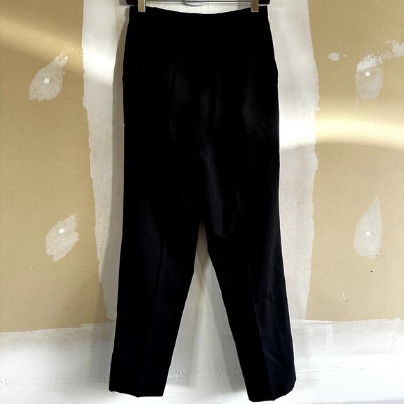 Vintage Pendleton Dress Pants 100% Virgin Wool 90s Pleated Pockets Black 6 28x28 - Picture 6 of 6